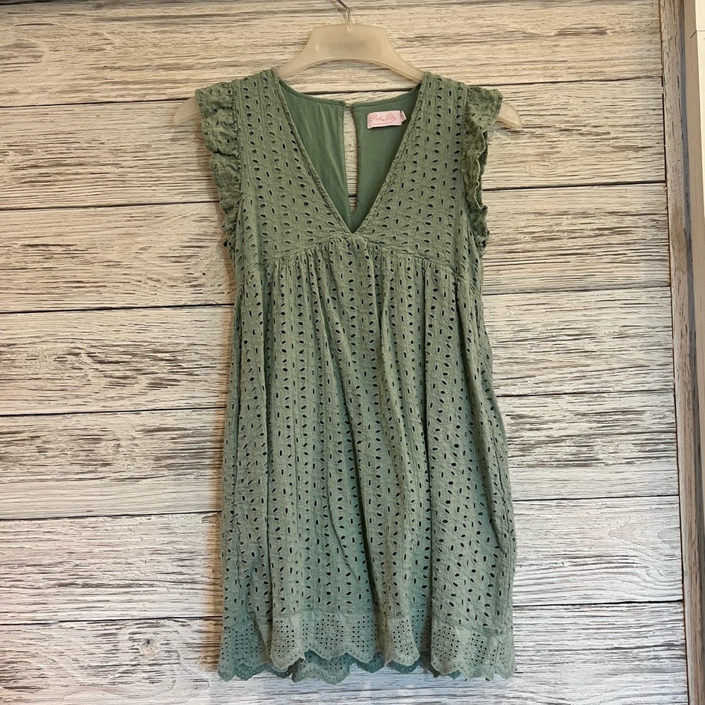 Pink Lily Dress/ Romper! Size small